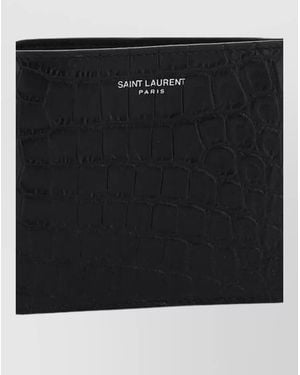 Saint Laurent Leather Wallet - Black