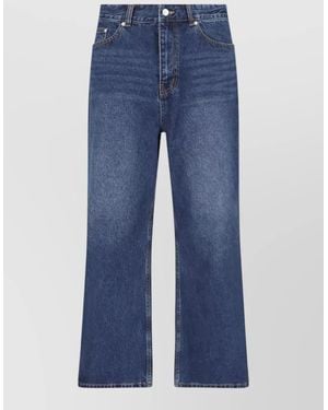 DUNST Straight-Leg Trousers - Blue