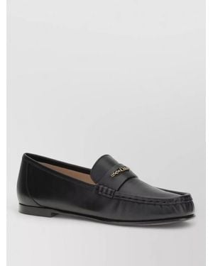 Chloé Leather Loafers - Gray