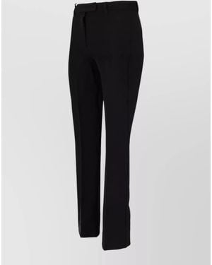 Max Mara Long Pants Back And Side Pockets - Black