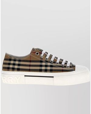 Burberry Check Low-Top Trainers - Multicolour