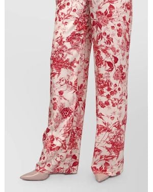 SIMONA CORSELLINI Wide-Leg Trousers - Red