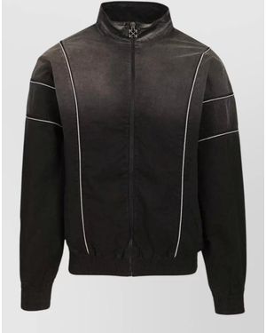 Off-White c/o Virgil Abloh Gd Gab Track Jacket High Collar - Black