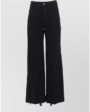 Victoria Beckham Denim Wide-Leg Jeans - Blue