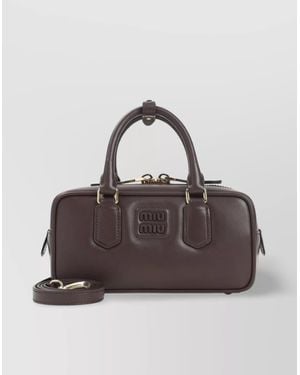 Miu Miu Arcadie Calf Leather Handbag - Multicolor