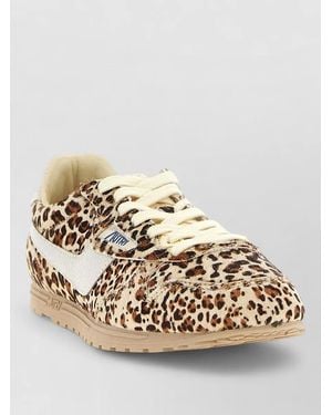 Autry Windspin Low Top Lace Up Sneakers - Metallic