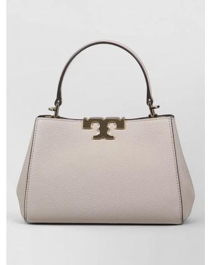 Tory Burch Shoulder Bag Detachable Strap Top Handle - Grey