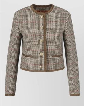 Golden Goose Virgin Wool Single Breasted Coat - Grey