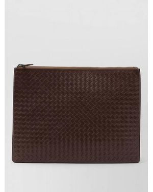 Dragon Diffusion Buffalo Leather Clutch Bag - Brown