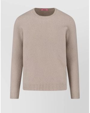 Drumohr Lambswool Crewneck Jumper - Natural