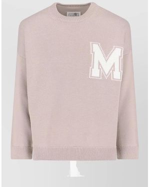 MM6 by Maison Margiela Crewneck Jumper - Pink
