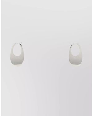 Coperni Oversized Hoop Earrings - White