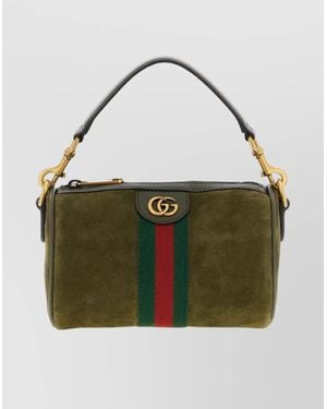 Gucci Mini Handbag Featuring Top Handle - Green