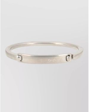 Saint Laurent Bracelet Set Polished Finish Engraved Detail - Multicolour