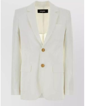 DSquared² Cotton Blazer - White