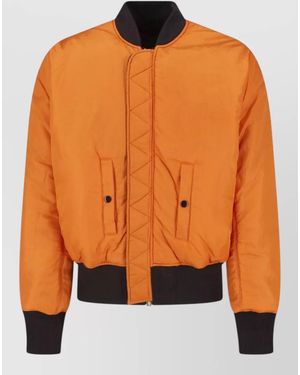 Alpha Industries Nylon Oversized Reversible Bomber Jacket - Orange