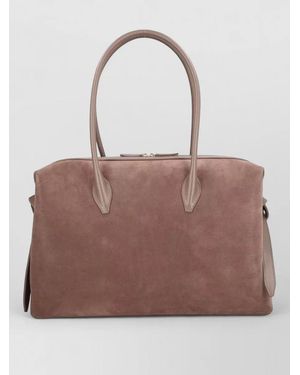 Yuzefi Leather Shoulder Bag - Brown
