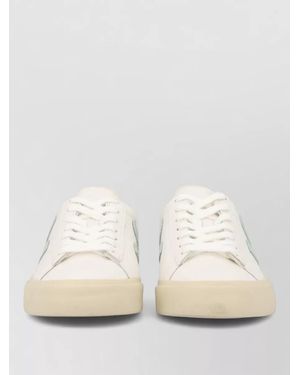 Veja Trainers Contrast Heel Tab Low Top - Natural