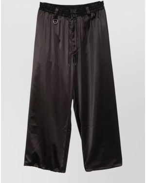 Y-3 Satin Track Cargo Shorts - Gray