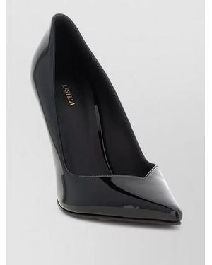 Le Silla Vivienne Pumps Pointed Toe Glossy Finish - Black