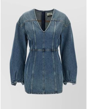 Haikure Denim Mini Dress - Blue