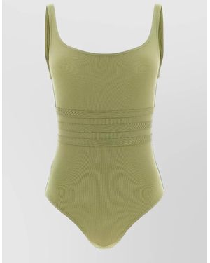 Eres Asia Ribbed Scoop Neck Swimsuit - Green