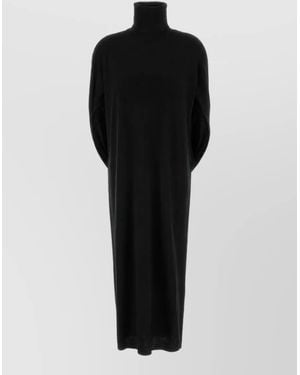 Uma Wang Cashmere Wrap Knitted Dress - Black