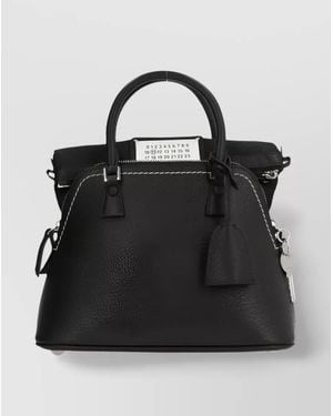Maison Margiela 5Ac Mini Leather Shoulder Bag - Black