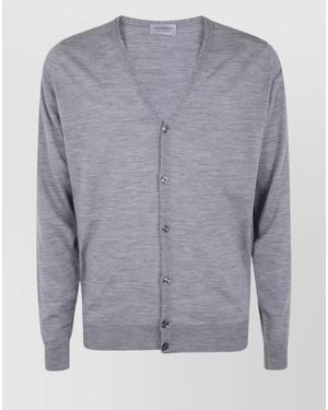 John Smedley Merino Wool Turtleneck Jumper - Grey