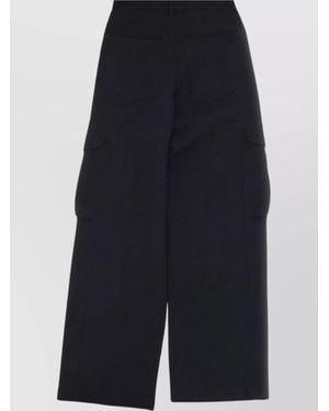 Gcds Wide Leg Cargo Pants - Blue