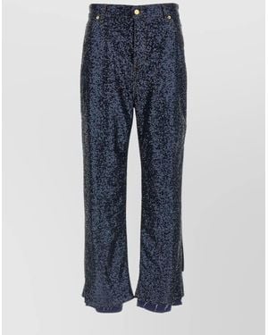 DARKPARK Denim Wide-Leg Pants - Blue