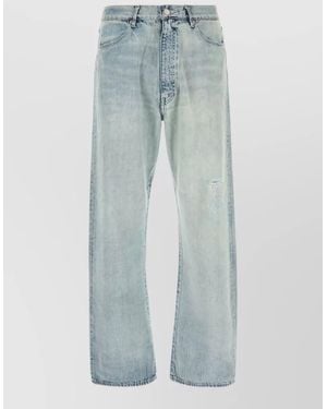 AURALEE Denim Straight-Leg Jeans - Blue