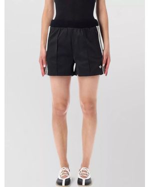 adidas Originals Firebird Shorts With Crochet Detail - Black