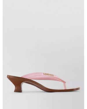 Versace T40 Sandal Pumps Synthetic Open Toe - Pink
