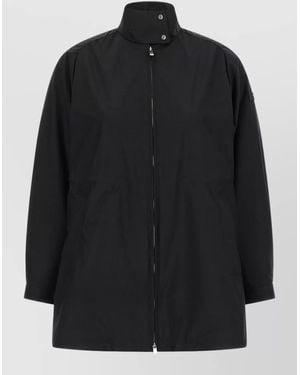 Tatras Veria Hooded Windbreaker Jacket High Collar - Black