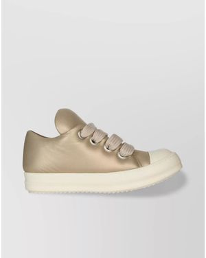 Rick Owens Leather Low-Top Trainers - Natural