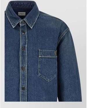 Saint Laurent Denim Shirt - Blue