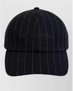 Frankie Shop Pinstripe Baseball Cap - Blue