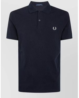Fred Perry Cotton Polo Shirt - Blue