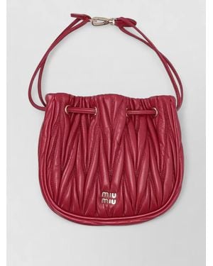 Miu Miu Contenitori Matelasse'Miu - Red
