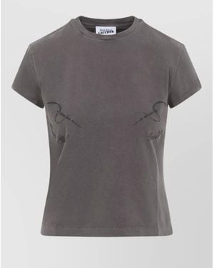 Jean Paul Gaultier Baby T-Shirt Needles Crew Neck Graphic - Grey