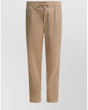 Polo Ralph Lauren Luxe Velvet Lateef Pants Pockets - Natural