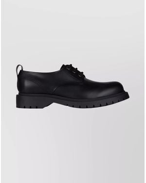 Givenchy Brushed Leather Chunky Derby Shoes - Black