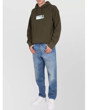 Fay Cotton Hooded Sweatshirt - Blue