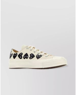 COMME DES GARÇONS PLAY Canvas Trainers - Metallic