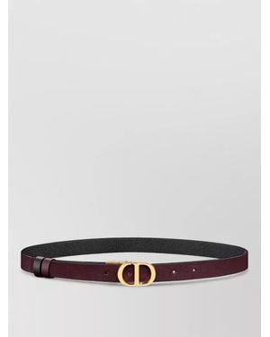 Dior Signature Reversible Belt-Tone Buckle - White