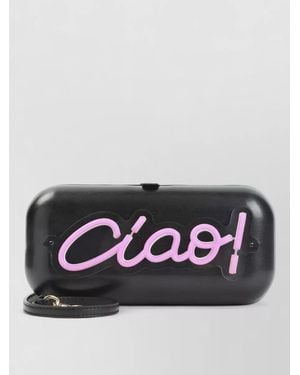 Moschino Ciao Shoulder Bag Neon Sign Strap - Multicolour
