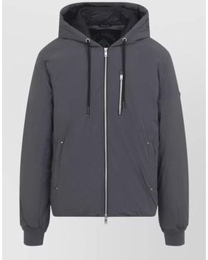 Moose Knuckles Padded Hooded Jacket - Gray