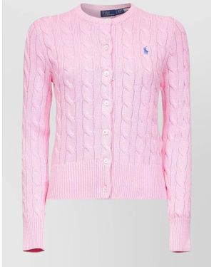 Ralph Lauren Long-Sleeve Cardigan - Pink