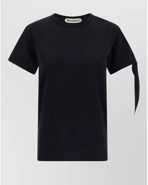 JW Anderson Knot Cotton T-Shirt - Black